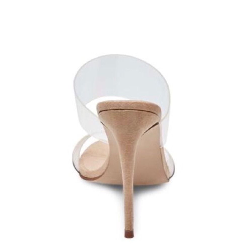 ‼️SOLD‼️Clear Two Strap High-Heel Slide Sandals - Picture 6 of 8